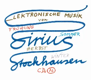 Pochette de Elektronische Musik von SIRIUS in 4 Versionen de Karlheinz Stockhausen