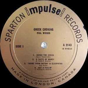 Pochette de Greek Cooking de Phil Woods