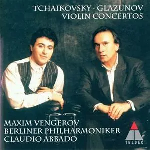 Pochette de Violin Concertos de Alexander Glazunov - Sir John Barbirolli - Pyotr Ilyich Tchaikovsky - Wolfgang Amadeus Mozart - Jascha Heifetz - London Philharmonic Orchestra