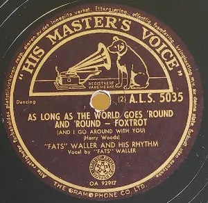 Pochette de As Long as the World Goes 'round and 'round / I'm on a See-Saw de Fats Waller and His Rhythm