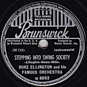 Pochette de Stepping Into Swing Society / The New Black and Tan Fantasy de Duke Ellington and His Orchestra