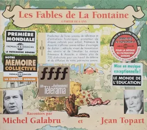 Pochette de Les Fables de La Fontaine racontées par Michel Galabru et Jean Topart de Jean de La Fontaine