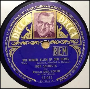 Pochette de Wij komen allen in den hemel / Het lied van de IJssel de Bob Scholte