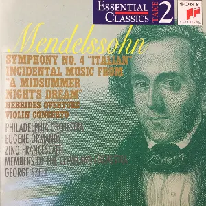 Pochette Symphony no. 4 “Italian” / Incidental Music from “A Midsummer Night’s Dream” / Hebrides Overture / Violin Concerto