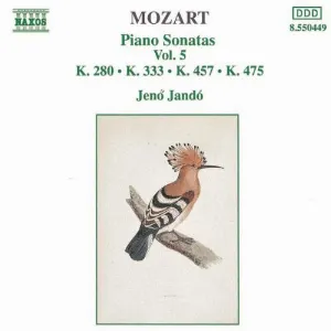 Pochette Piano Sonatas, Volume 5: K. 280 / K. 333 / K. 457 / K. 475