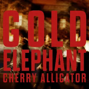 Pochette Gold Elephant: Cherry Alligator