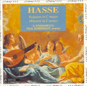 Pochette de Requiem in C major / Miserere in E minor de Il Fondamento - Paul Dombrecht - Johann Adolf Hasse