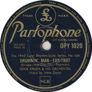 Pochette de Drummin' Man / Rhythm Jam de Gene Krupa and His Orchestra