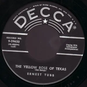 Pochette de The Yellow Rose of Texas / A Million Miles From Here de Ernest Tubb