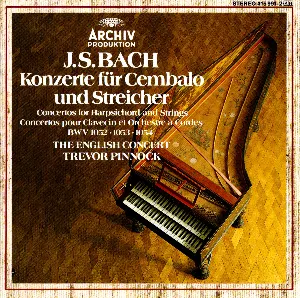 Pochette Konzerte für Cembalo und Streicher