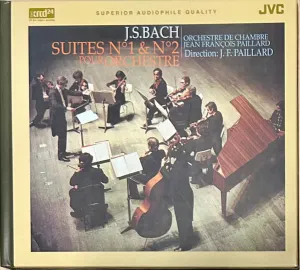 Pochette de Suites no. 1 & no. 2 pour orchestre de Johann Sebastian Bach - Orchestre de chambre Jean‐François Paillard - Jean‐François Paillard