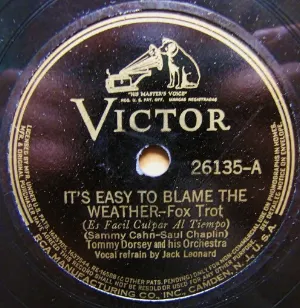 Pochette de It’s Easy to Blame the Weather / Davenport Blues de Tommy Dorsey and His Orchestra