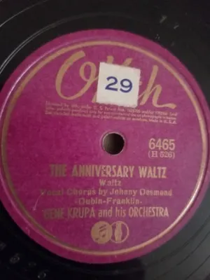 Pochette de Anniversary Waltz / I Think of You de Gene Krupa and His Orchestra