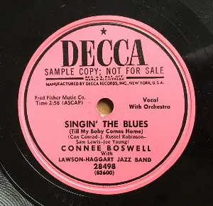Pochette de Singin' the Blues / It Made You Happy When You Made Me Cry de Connee Boswell
