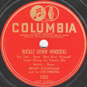 Pochette de Buckle Down Winsocki / Shady Lady Bird de Benny Goodman and His Orchestra