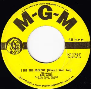 Pochette de I Hit the Jackpot (When I Won You) / Texas Blues de Bob Wills and His Texas Playboys