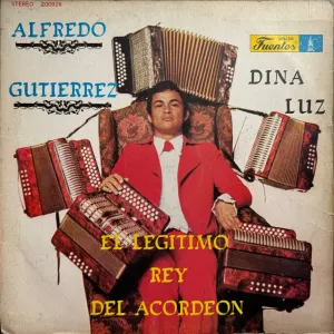 Pochette de Dina Luz con el Verdadero Rey Vallenato de Alfredo Gutiérrez