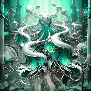 Pochette de Spirulina Green de Merzbow