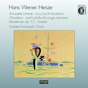 Pochette de Klavierwerke de Hans Werner Henze