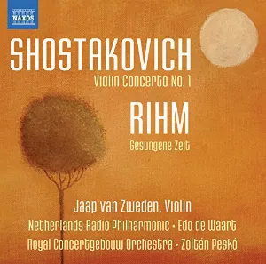 Pochette Shostakovich: Violin Concerto no. 1 / Rihm: Gesungene Zeit