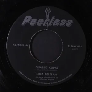 Pochette de Lo nuestro se acabó / Cuatro copas de Lola Beltrán