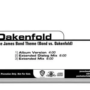Pochette The James Bond Theme (Bond vs. Oakenfold)
