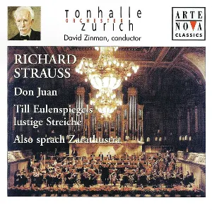Pochette de Don Juan / Till Eulenspiegels Lustige Streiche / Also Sprach Zarathustra de David Zinman - Richard Strauss - Tonhalle-Orchester Zürich