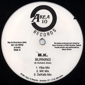 Pochette de Burning de MK