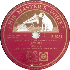 Pochette de Lady Day / Jumpin' on the Merry-Go-Round de Artie Shaw and His Orchestra