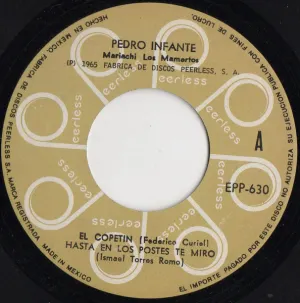 Pochette de El copetín / Hasta en los postes te miro / Copa tras copa / Ando muy borracho de Pedro Infante