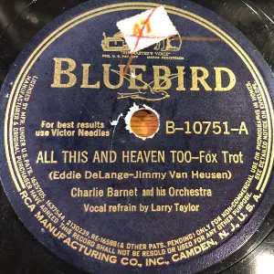 Pochette de All This and Heaven Too / Where Do You Keep Your Heart? de Charlie Barnet and His Orchestra
