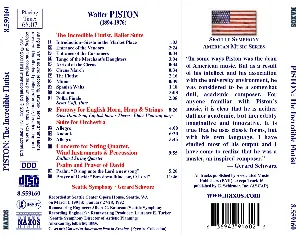 Pochette de The Incredible Flutist, Ballet Suite de Seattle Symphony - Walter Piston - Gerard Schwarz