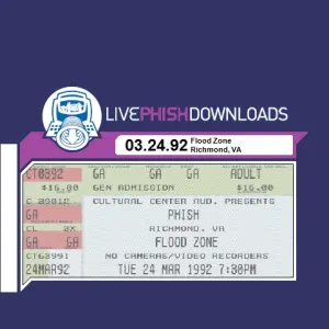 Pochette de 1992-03-24: Flood Zone, Richmond, VA, USA de Phish