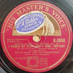 Pochette de I Poured My Heart Into a Song / When Winter Comes de Artie Shaw and His Orchestra