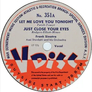 Pochette Let Me Love You Tonight / Just Close Your Eyes / My Blue Heaven / When I Marry I’ll Marry for Love