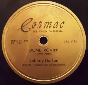 Pochette de Done Rovin’ / Plaid & Calico de Johnny Horton