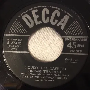 Pochette de I Guess I'll Have to Dream the Rest / Everything Happens to Me de Tommy Dorsey and His Orchestra - Dick Haymes