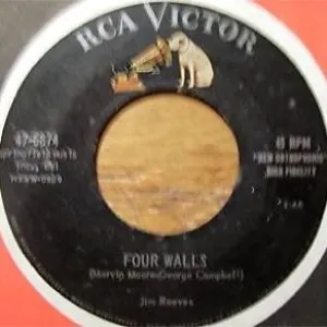 Pochette de Four Walls / I Know (and You Know) de Jim Reeves