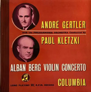 Pochette de Violin Concerto de Philharmonia Orchestra - Paul Kletzki - Alban Berg