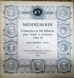 Pochette Concerto en Mi Mineur pour Violon et Orchestre Opus 64