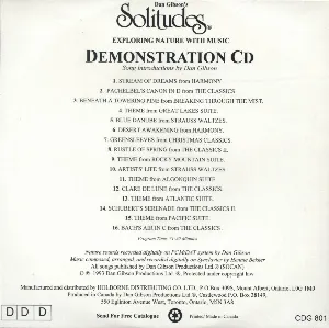 Pochette Demonstration CD