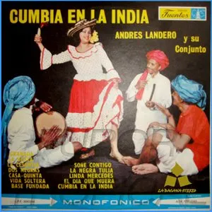Pochette de Cumbia en la India de Andrés Landero