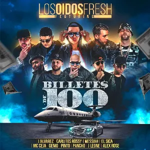 Pochette de Billetes de 100 de Genio - Alex Rose - Messiah - Carlitos Rossy - MC Ceja