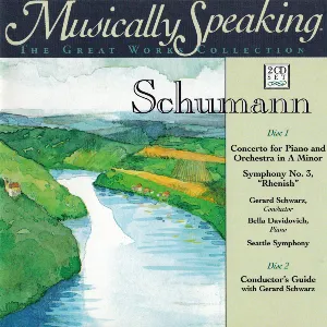 Pochette de Concerto for Piano and Orchestra in A minor / Symphony no. 3 "Rhenish" de Seattle Symphony - Robert Schumann - Gerard Schwarz