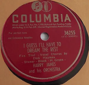 Pochette de I Guess I’ll Have to Dream the Rest / I’ll Never Let a Day Pass By de Harry James and His Orchestra