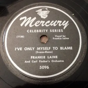 Pochette de I've Only Myself to Blame / But Beautiful de Carl Fischer's Orchestra - Frankie Laine
