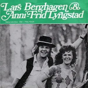 Pochette de En kväll om sommarn / Vi vet allt, men nästan inget de Frida - Lars Berghagen