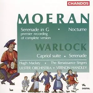 Pochette de Moeran: Serenade in G / Nocturne / Warlock: Capriol Suite / Serenade de Vernon Handley - Ernest John Moeran - Ulster Orchestra - Peter Warlock