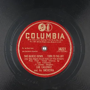 Pochette de Two Blocks Down … Turn to the Left / The Calloway Boogie de Cab Calloway and His Orchestra