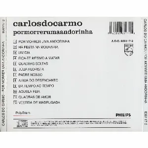 Pochette de Por morrer uma andorinha de Carlos do Carmo